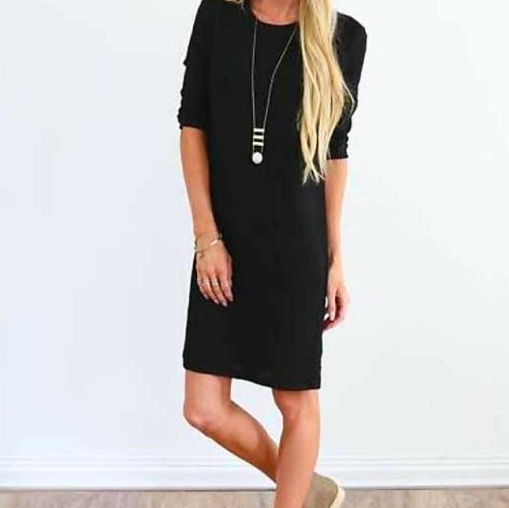 Black casual dress